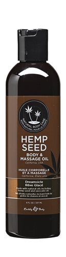 Hemp Seed Massage and Body Oil - Dreamsicle - 8 Fl. Oz./ 237ml EB-MAS002