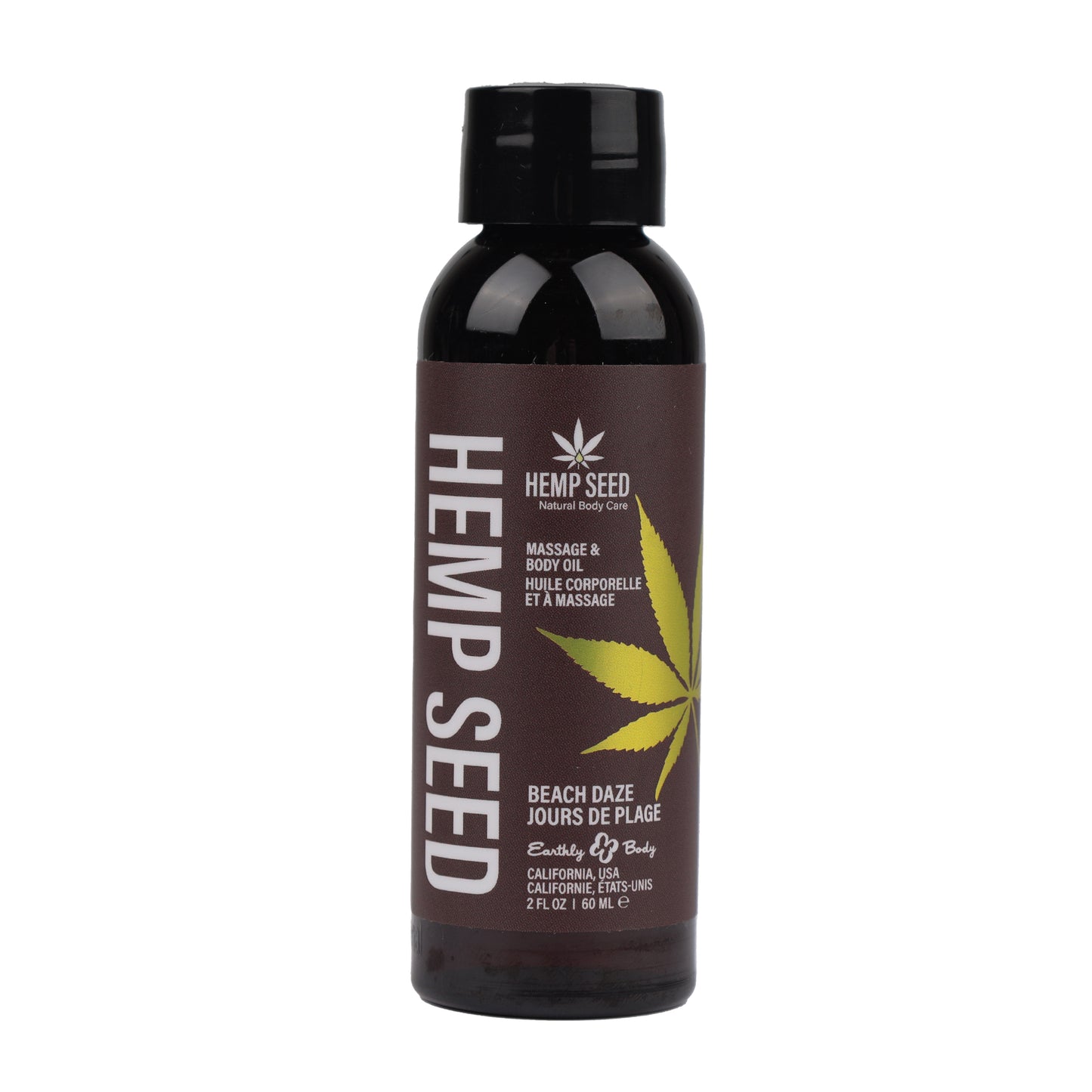 Hemp Seed Massage and Body Oil - Beach Daze 2 Fl. Oz/ 60ml EB-MAS245