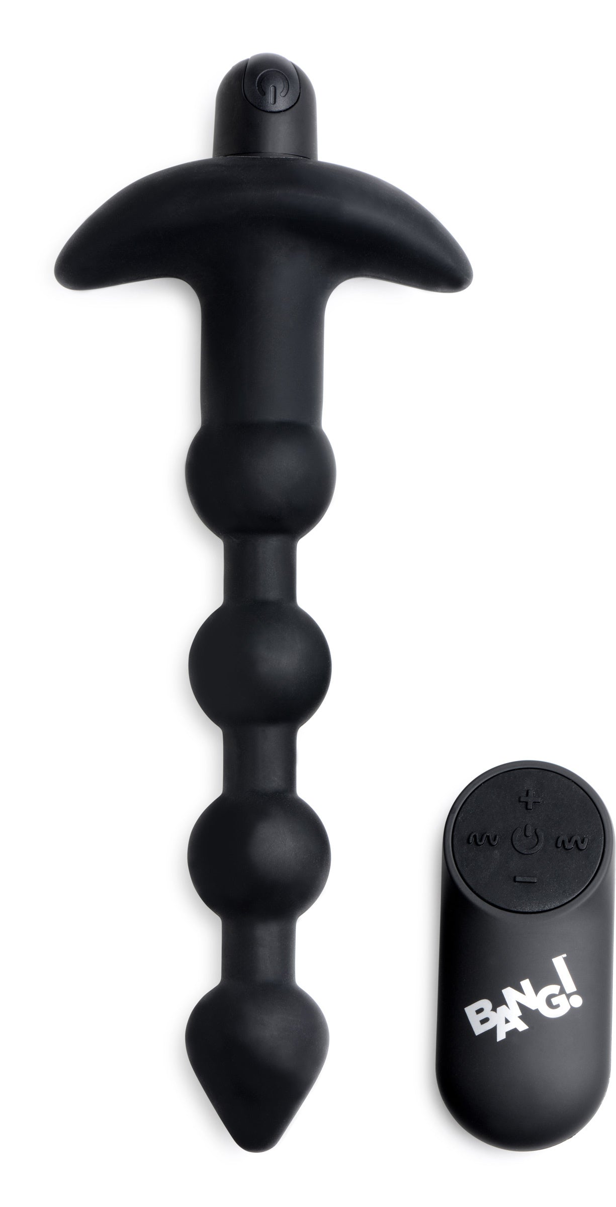 "Bang - Vibrating Silicone Anal Beads and Remote Black BNG-AG614-BLK"