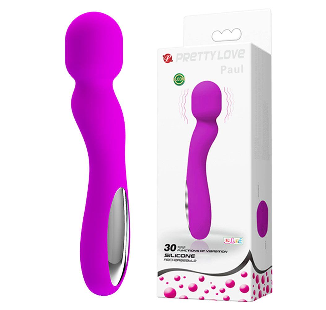 Pretty Love Paul USB Rechargeable Wand - Fuchsia BI-014313