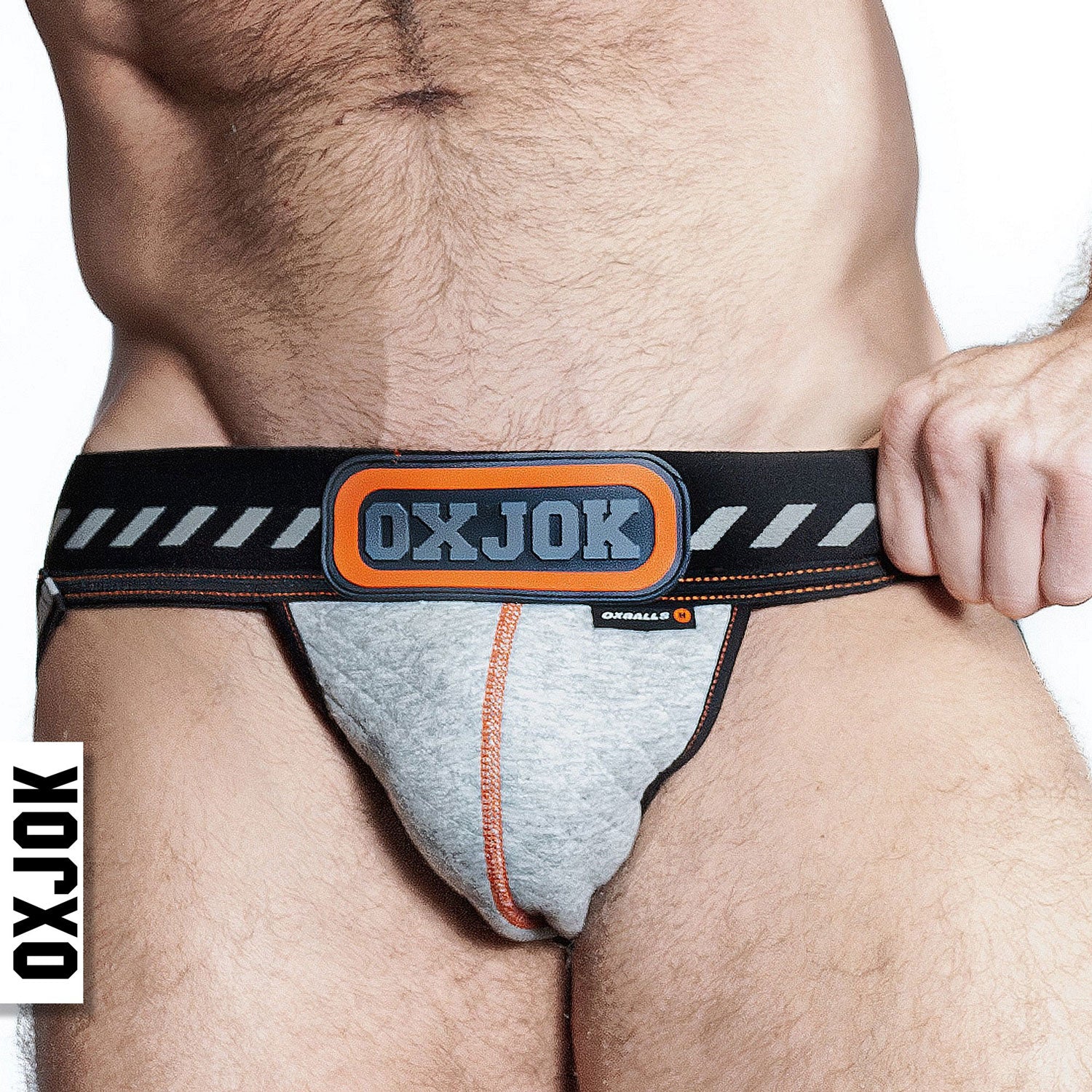 Packer Industrial Quilted Cargo Strapjock  Mist Heather Medium OX-JOK-1005-GRY-M