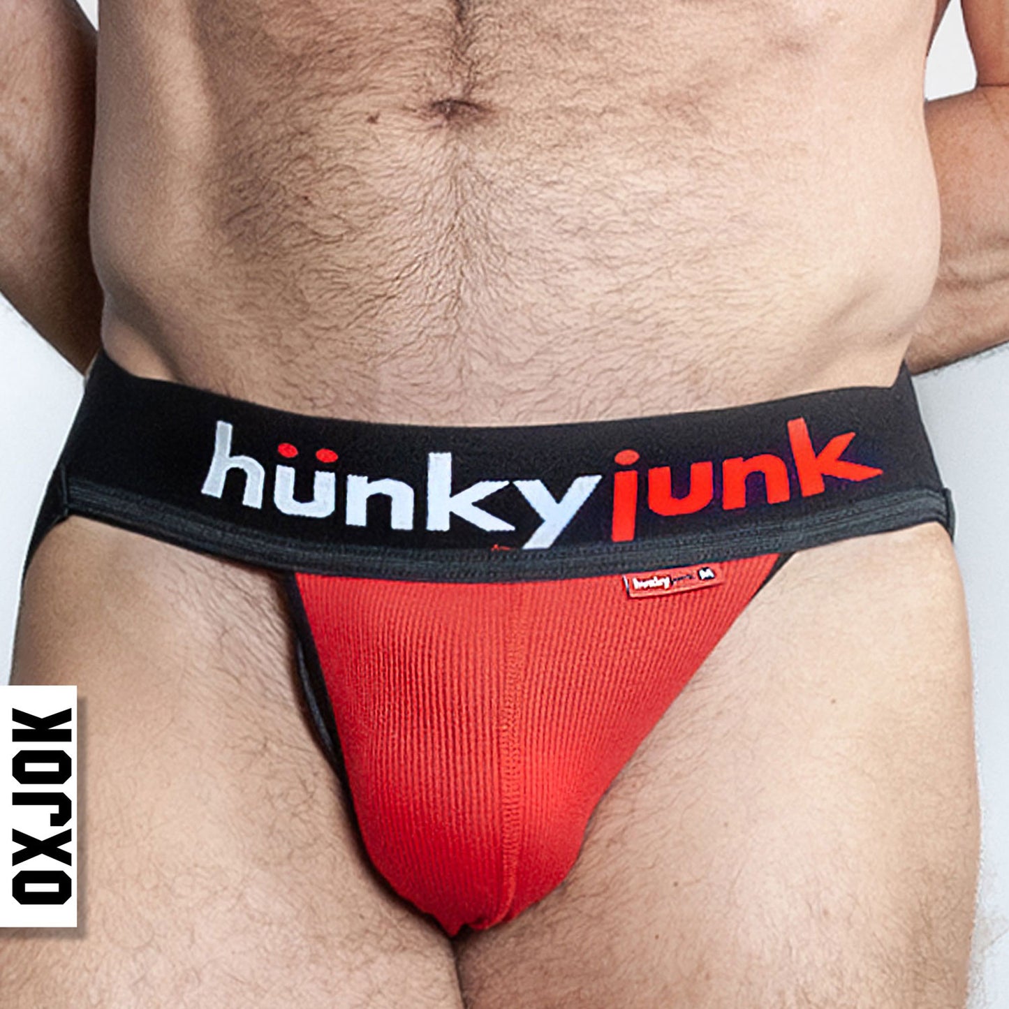 Hunker Comfy-Pouch Slider-Strap Jock Red Hot Large OX-JOK-1001-RED-L