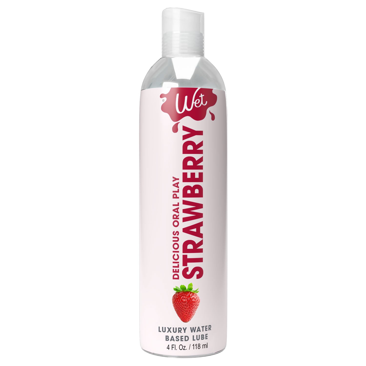 Wet Delicious Oral Play - Strawberry - Waterbased  Flavored Lubricant 4 Oz WT21525