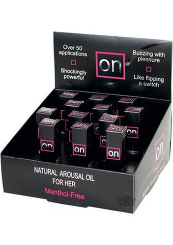 On Natural Arousal Oil Original 12 Pieces Display - 0.17 Fl. Oz. Bottles SEN-VL179D