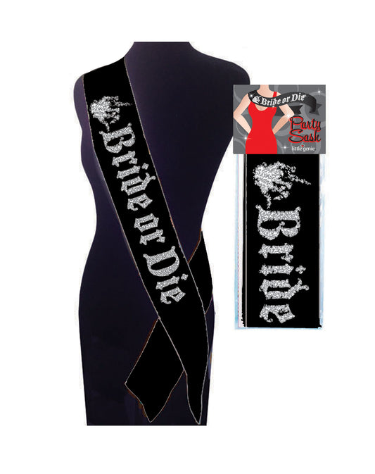 Bride or Die Sash - Black LG-NVC109