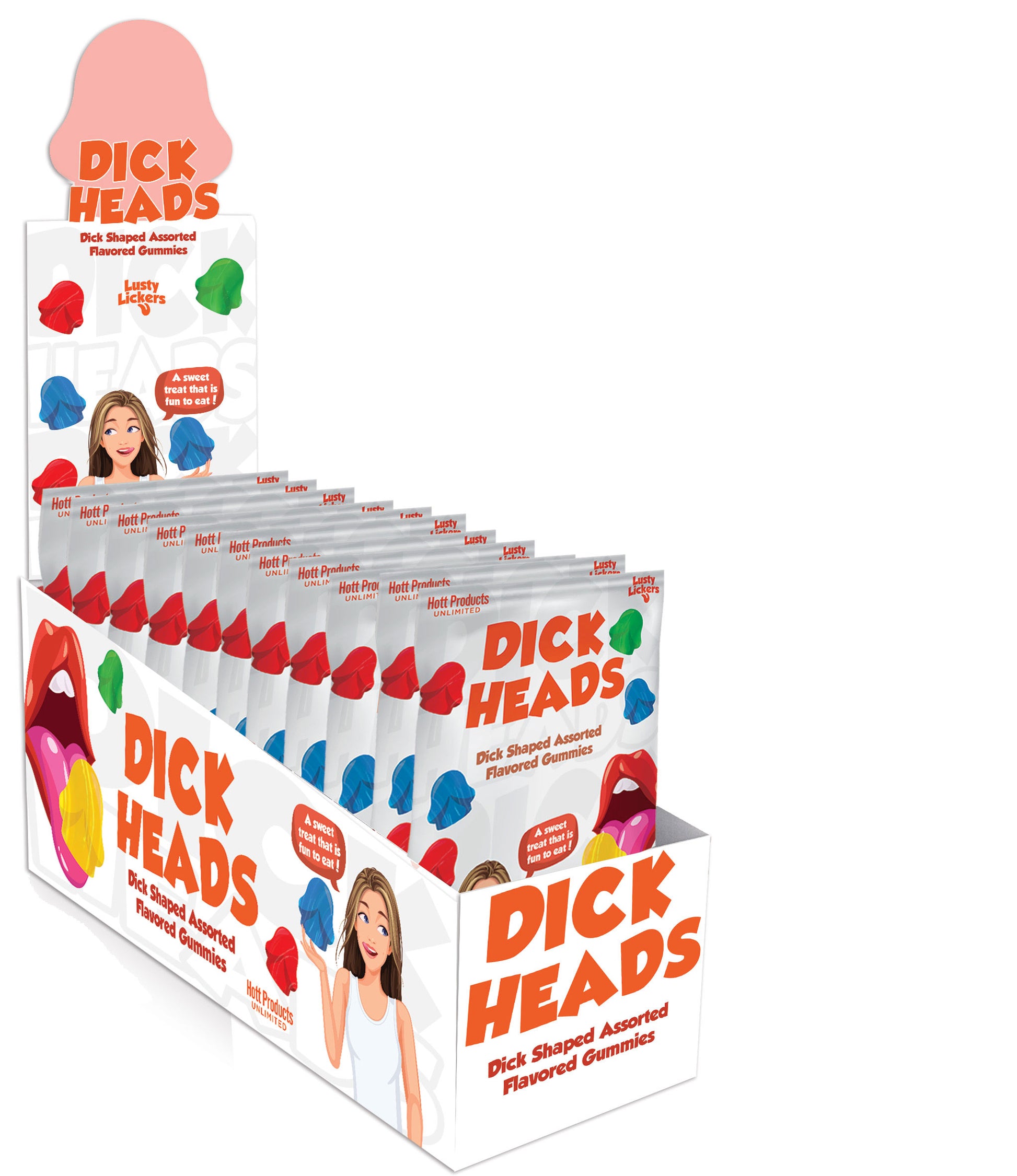 Dick Heads Gummies - Dick Shaped Gummies -  Assorted Flavors HTP3511-D