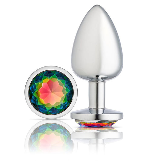 Cloud 9 Novelties Gems Silver Chromed Anal Plug - Large WTC302