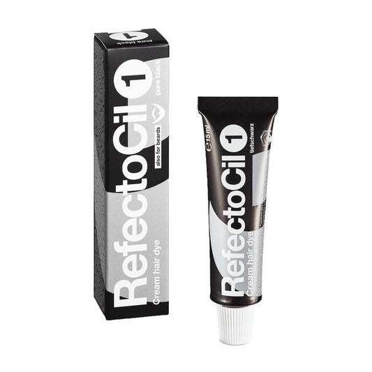 RefectoCil Eyelash & Eyebrow Tint Cream Color: # 1 Pure Black 0.5 oz